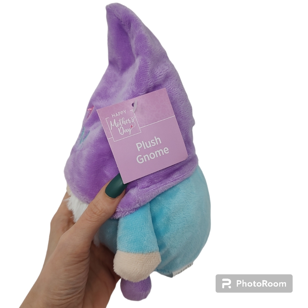 Mother's Day Gift Set #1 Mom Gnome Plush & 2 Pairs Socks Best Mom Life Pink NEW - Picture 3 of 5